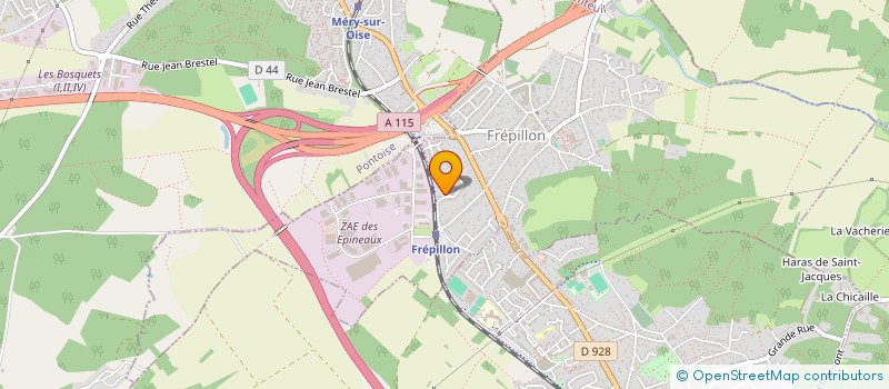 localisation de l'entreprise LES HAUTS RIESENER  FREPILLON