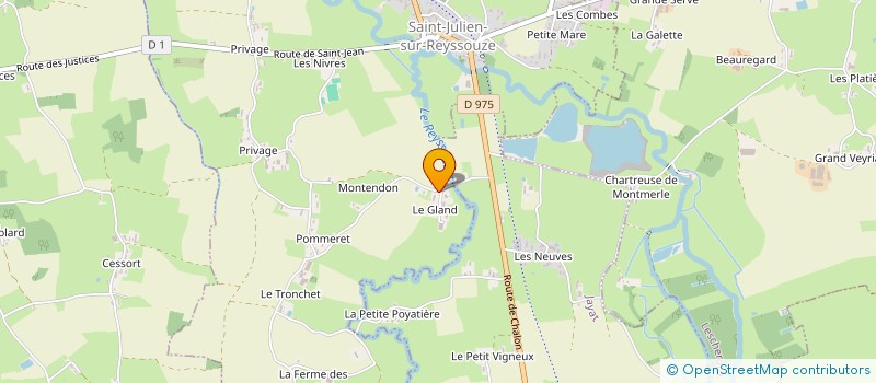 localisation de l'entreprise LES HAUTS SAVOYARDS à SAINT-JULIEN-SUR-REYSSOUZE