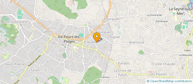 localisation de l'entreprise LES HAUTS TILLEULS à SIX-FOURS-LES-PLAGES