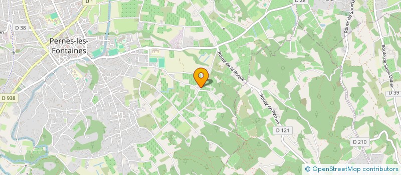 localisation de l'entreprise LES HAUTS TRAVERSIERS à PERNES-LES-FONTAINES