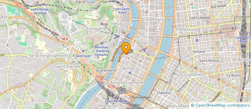 localisation de l'entreprise LES HEBDOM REGION ASSOCIES HRA  LYON