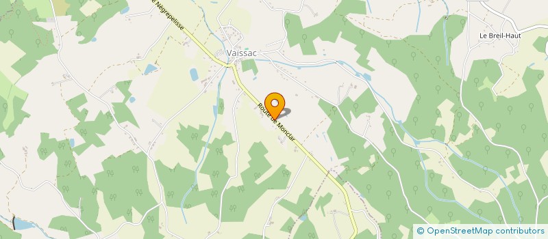 localisation de l'entreprise LES HEBRARDS  BRUNIQUEL