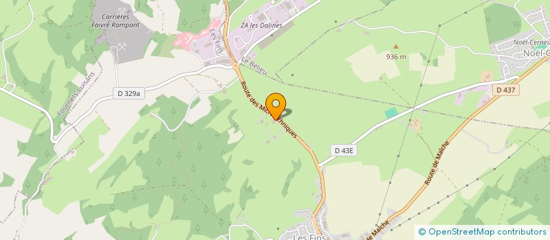 localisation de l'entreprise LES HELEBORES  LES FINS