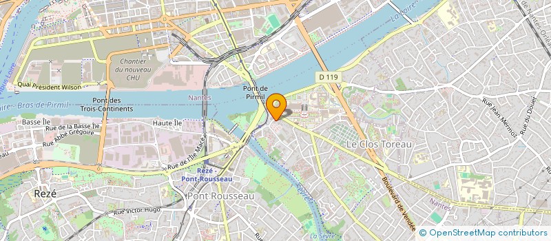 localisation de l'entreprise LES HELICES à NANTES