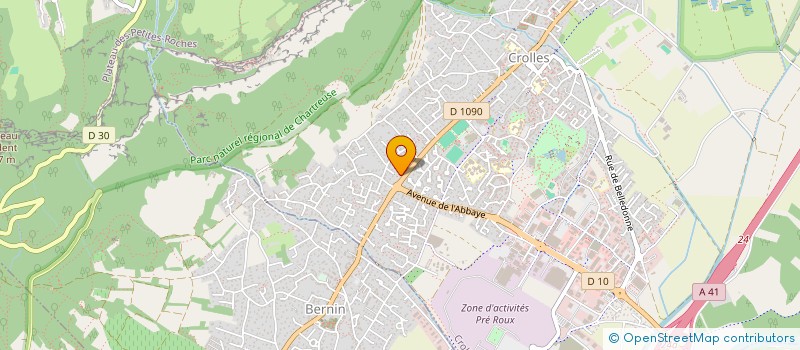 localisation de l'entreprise LES HELICES DE L'OMBRE  CROLLES