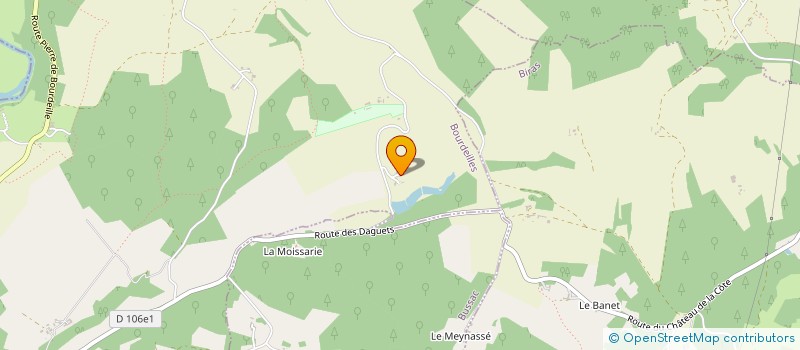 localisation de l'entreprise LES HELIES  BOURDEILLES