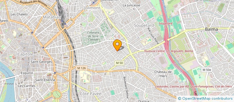 localisation de l'entreprise LES HEMATOMES CROCHUS à TOULOUSE