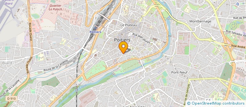 localisation de l'entreprise LES HERAUTS DE LA CONNAISSANCE  POITIERS