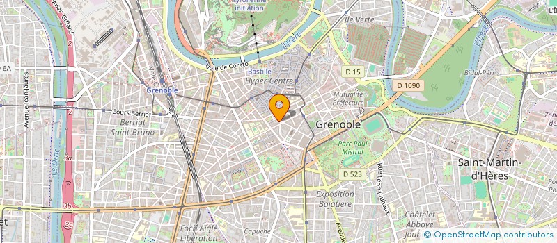 localisation de l'entreprise LES HERBES DE L'ETOILE  GRENOBLE