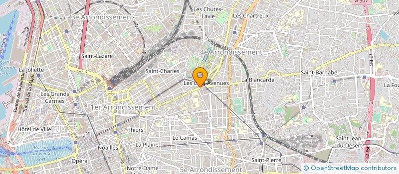localisation de l'entreprise LES HERBES FOLLES à MARSEILLE