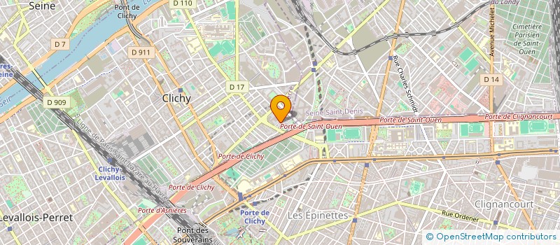 localisation de l'entreprise LES HERBES VERTE à CLICHY