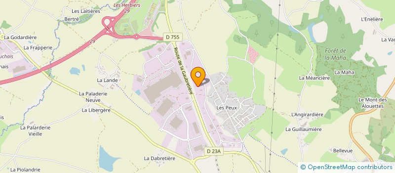 localisation de l'entreprise LES HERBIERS AUTOMOBILES à LES HERBIERS
