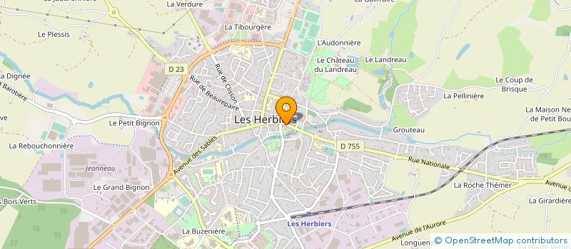 localisation de l'entreprise LES HERBIERS BILLARD ACADEMIE à LES HERBIERS