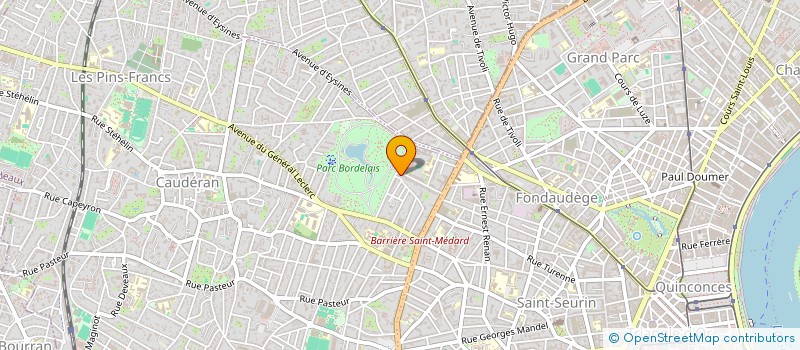 localisation de l'entreprise LES HERITIERS D'ANDRE DELMAS  BORDEAUX