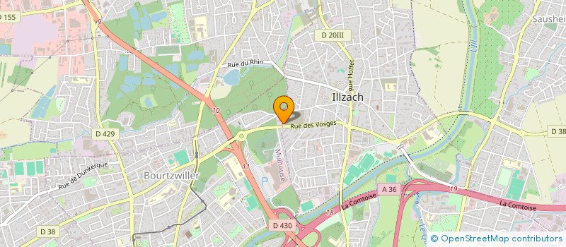 localisation de l'entreprise LES HERITIERS D'ANIGOURAN  ILLZACH