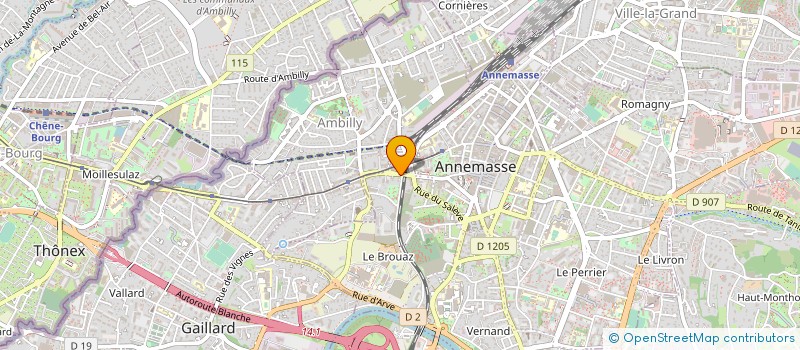 localisation de l'entreprise LES HERITIERS DE DUBY  AMBILLY