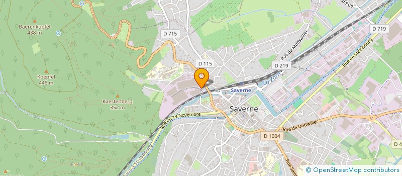 localisation de l'entreprise LES HERITIERS DE KUHN ROBERT à SAVERNE