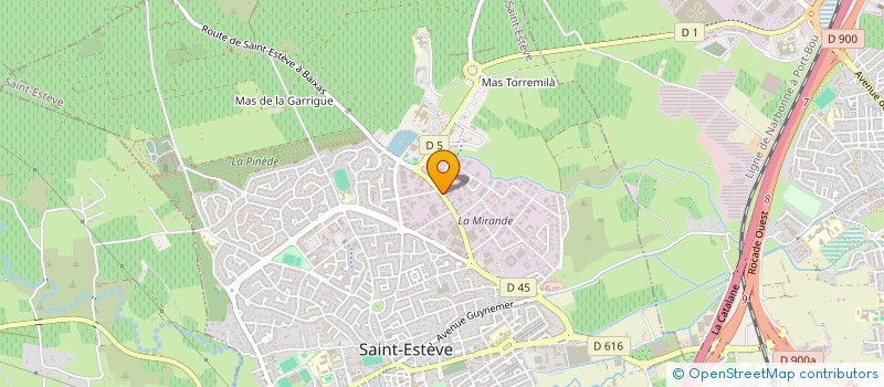 localisation de l'entreprise LES HERITIERS DE M. FRICKER MICHEL  SAINT-ESTEVE