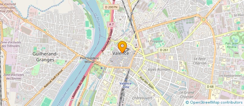 localisation de l'entreprise LES HERITIERS DE MADAME VEUVE ROUX EMMA à VALENCE