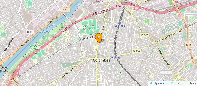 localisation de l'entreprise LES HERITIERS DE MINVOUL  COLOMBES