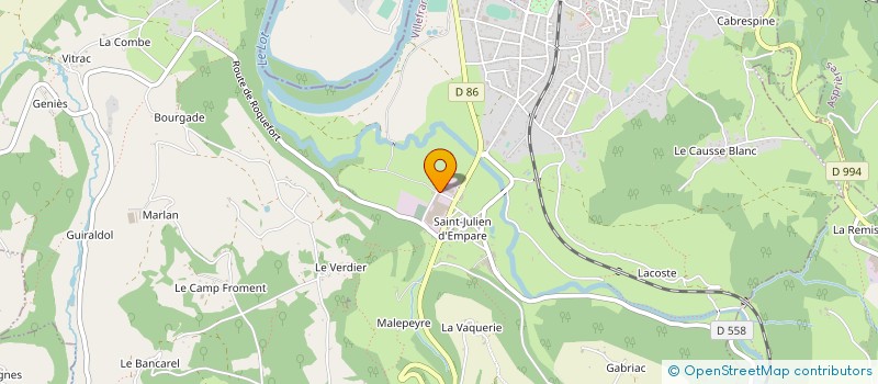 localisation de l'entreprise LES HERITIERS DE MR ANDRIEU  CAPDENAC-GARE