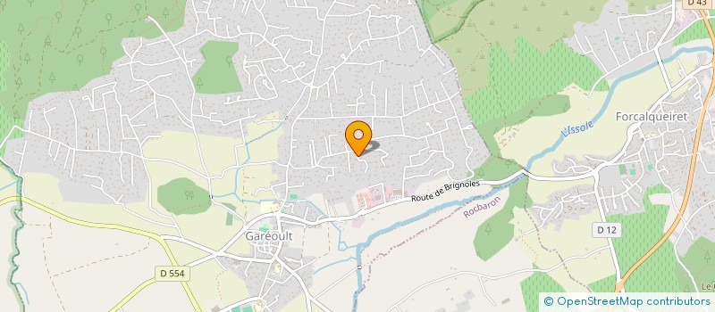 localisation de l'entreprise LES HERITIERS DU CASTELLAS  FORCALQUEIRET