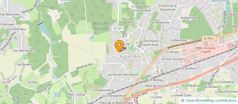 localisation de l'entreprise LES HERITIERS MAITRE à BALLAN-MIRE