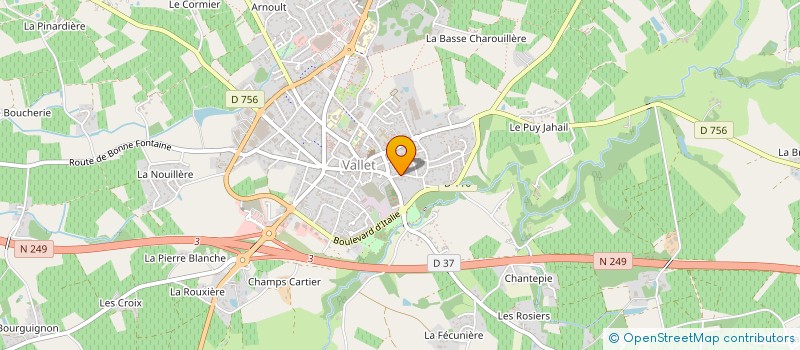 localisation de l'entreprise LES HERITIERS SAUVION à VALLET