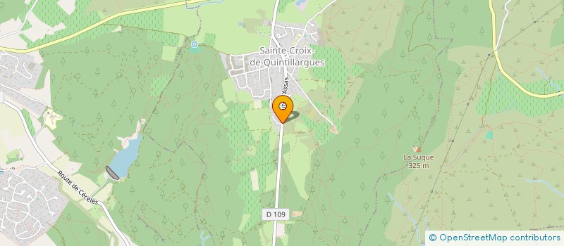 localisation de l'entreprise LES HERMASSES  SAINTE-CROIX-DE-QUINTILLARGUES
