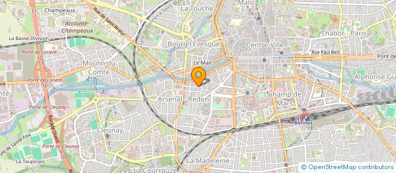 localisation de l'entreprise LES HERMINES GESTION PRIVEE PARIS  RENNES