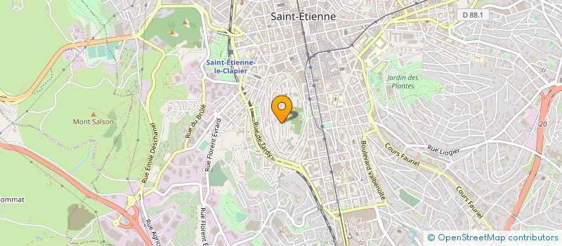 localisation de l'entreprise LES HEROINES  SAINT-ETIENNE