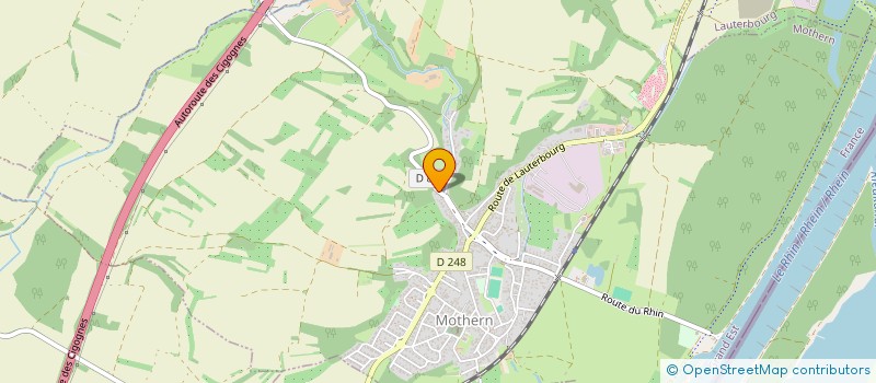 localisation de l'entreprise LES HERONS  MOTHERN