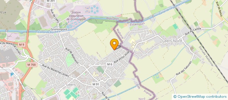 localisation de l'entreprise LES HERONS  LEERS