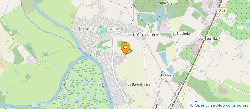 localisation de l'entreprise LES HERONS BLEUS  ECOUFLANT