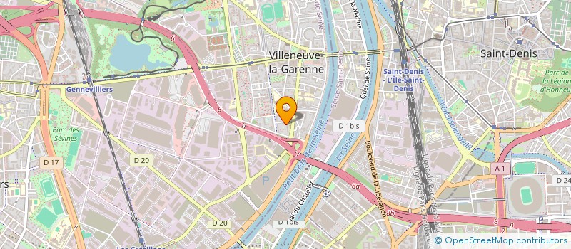 localisation de l'entreprise LES HEROS (COURAGE, AVENTURE,MERITE) à VILLENEUVE-LA-GARENNE