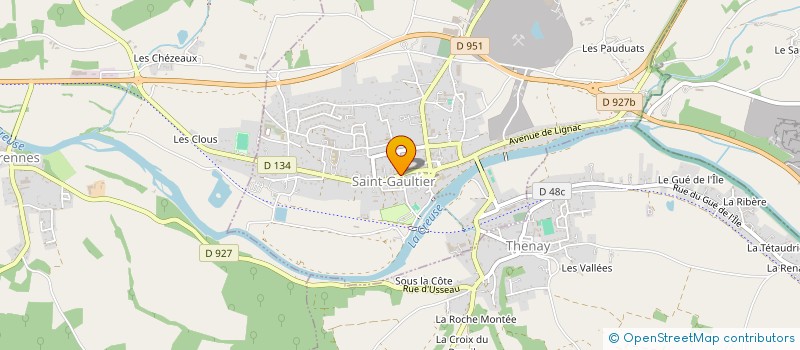 localisation de l'entreprise LES HESPERIDES à SAINT-GAULTIER