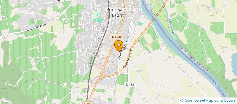 localisation de l'entreprise LES HESPERIDES  PONT-SAINT-ESPRIT