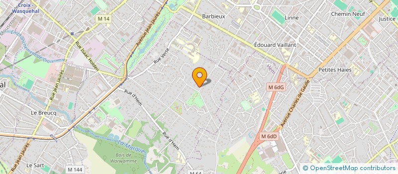 localisation de l'entreprise LES HETRES à CROIX