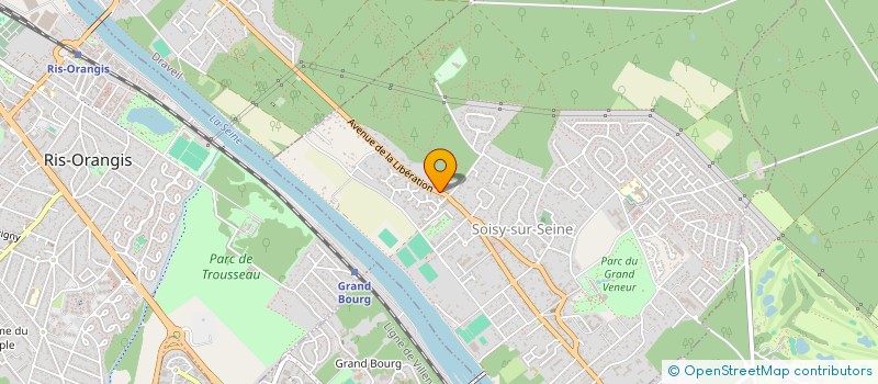 localisation de l'entreprise LES HETRES POURPRES à SOISY-SUR-SEINE