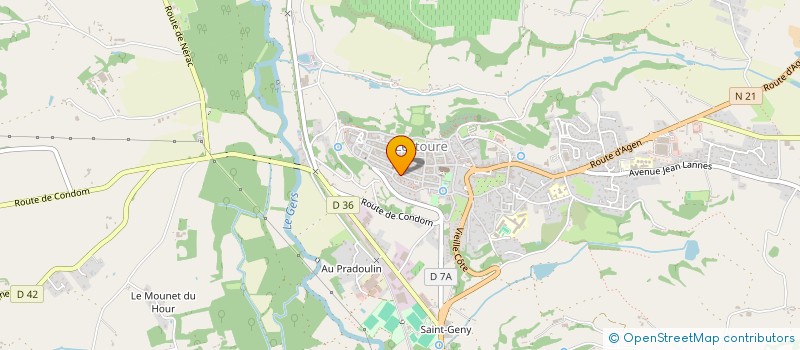 localisation de l'entreprise LES HEURES BLEUES  LECTOURE