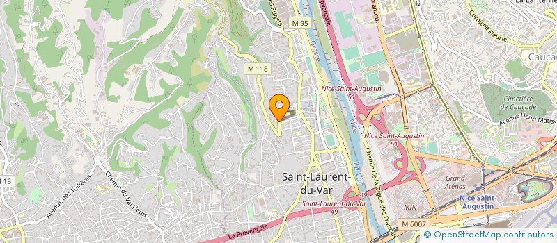 localisation de l'entreprise LES HEURES CLAIRES à SAINT-LAURENT-DU-VAR