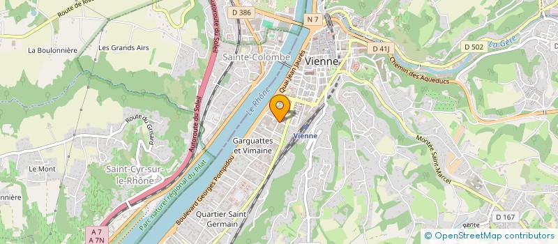 localisation de l'entreprise LES HEURES CLAIRES  VIENNE