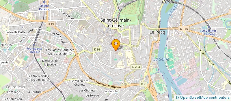 localisation de l'entreprise LES HEURES CLAIRES  SAINT-GERMAIN-EN-LAYE