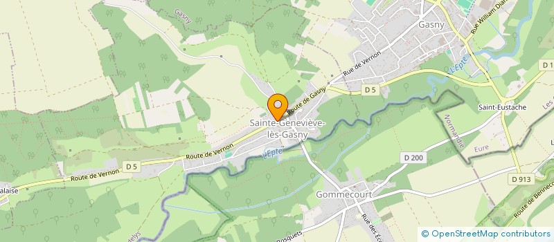 localisation de l'entreprise LES HEURES CLAIRES  SAINTE-GENEVIEVE-LES-GASNY