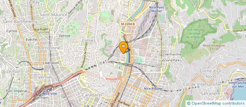 localisation de l'entreprise LES HEURES DOUCES à NICE
