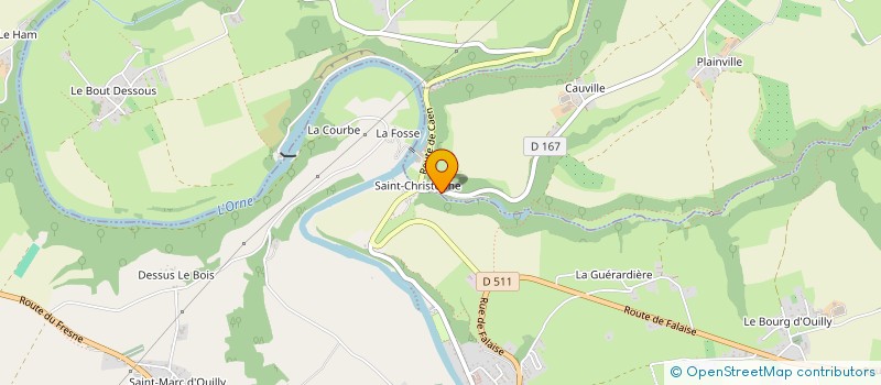 localisation de l'entreprise LES HEURES ETOILEES  PIERREFITTE-EN-CINGLAIS