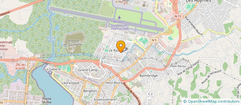 localisation de l'entreprise LES HEURES SAINES  LES ABYMES