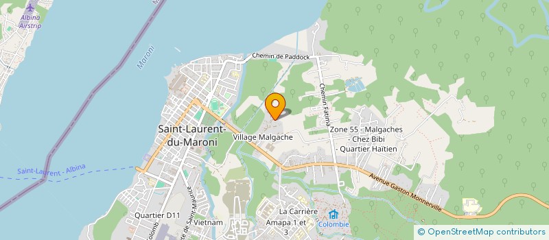 localisation de l'entreprise LES HIBISCUS à SAINT-LAURENT-DU-MARONI