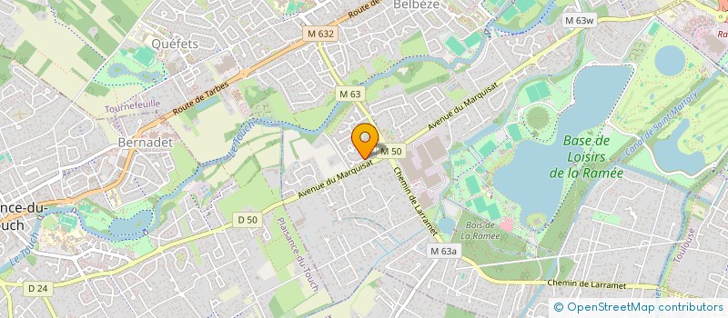 localisation de l'entreprise LES HIBISCUS  TOURNEFEUILLE