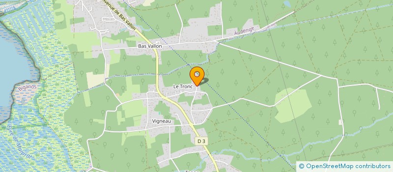 localisation de l'entreprise LES HIBISCUS  BIGANOS